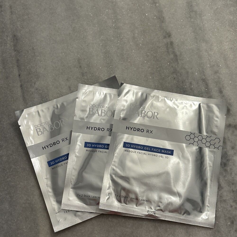Doctor BABOR 3 Pack Hydro RX 3D Hydro Gel Face Masks NEW SEALED